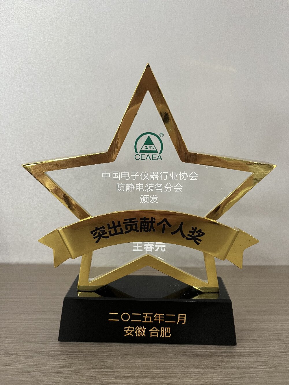 突出貢獻(xiàn)個(gè)人獎(jiǎng)